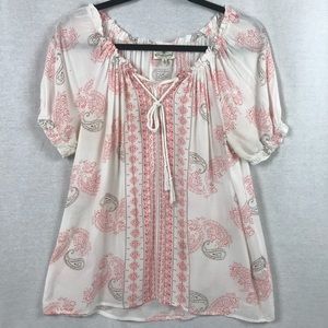 Grand & Greene Medium Boho tie front top
